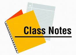 Class Notes
